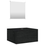 Vidaxl ensemble de meubles salle de bain 2 pcs noir bois d'ing�nierie
