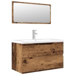 Vidaxl ensemble de meubles salle de bain 3 pcs bois d'ingénierie Vidaxl ensemble de meubles salle de bain 3 pcs bois d'ingénierie