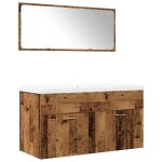 Vidaxl ensemble de meubles salle de bain 3 pcs bois d'ing�nierie