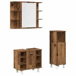 Vidaxl ensemble de meubles salle de bain 3 pcs bois d'ing�nierie