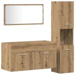 Vidaxl ensemble de meubles salle de bain 3 pcs bois d'ing�nierie