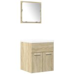 Vidaxl ensemble de meubles de salle de bain 3 pcs chne sonoma