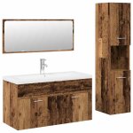 Vidaxl ensemble de meubles salle de bain 4 pcs bois d'ing�nierie