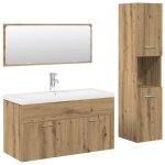 Vidaxl ensemble de meubles salle de bain 4 pcs bois d'ingnierie