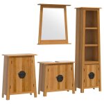 Vidaxl ensemble de meubles de salle de bain 4 pcs bois de pin massif