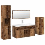 Vidaxl ensemble de meubles salle de bain 5 pcs bois d'ing�nierie