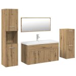 Vidaxl ensemble de meubles salle de bain 5 pcs bois d'ingnierie