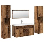 Vidaxl ensemble de meubles salle de bain 5 pcs bois d'ingnierie