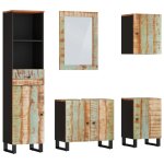 Vidaxl ensemble de meubles de salle de bain 5 pcs bois massif r�cup�r�