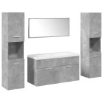 Vidaxl ensemble de meubles de salle de bain 5 pcs gris b�ton