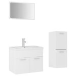 Vidaxl ensemble de meubles de salle de bain blanc agglom�r�