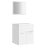 Vidaxl ensemble de meubles de salle de bain blanc agglom�r�