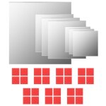 Vidaxl ensemble de miroirs muraux carr�s 7 pcs verre