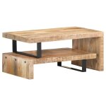 Vidaxl ensemble de table basse 2 pcs bois de manguier massif