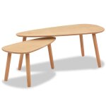 Vidaxl ensemble de tables basses 2 pcs bois de pin massif marron Vidaxl ensemble de tables basses 2 pcs bois de pin massif marron