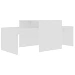 Vidaxl ensemble de tables basses blanc 100x48x40 cm bois d?ingénierie Vidaxl ensemble de tables basses blanc 100x48x40 cm bois d?ingénierie