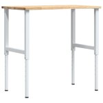 Vidaxl Établi 100x60x(71, 5 - 98) cm bois de chêne massif Vidaxl Établi 100x60x(71, 5 - 98) cm bois de chêne massif