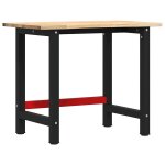 Vidaxl tabli 100x60x81, 5 cm bois de chne massif