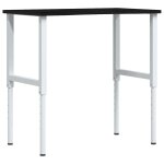 Vidaxl tabli marron fonc 100x60x(71, 5 - 98) cm bois de chne massif