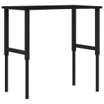 Vidaxl Établi marron foncé 100x60x(71, 5 - 98) cm bois de chêne massif Vidaxl Établi marron foncé 100x60x(71, 5 - 98) cm bois de chêne massif