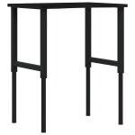 Vidaxl tabli marron fonc 80x60x(71, 5 - 98) cm bois de chne massif