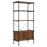 Vidaxl tagre  5 niveaux armoire 80x40x163cm acier bois d'ingnierie