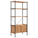 Vidaxl �tag�re � 5 niveaux armoire 80x40x163cm acier bois d'ing�nierie