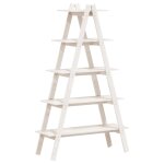 Vidaxl tagre 5 niveaux en forme de a 110x40x180, 5 cm bois pin massif