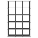 Vidaxl �tag�re d'affichage 15 cubes gris 103x30x175, 5 cm tissu