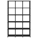 Vidaxl �tag�re d'affichage 15 cubes noir 103x30x175, 5 cm tissu