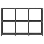 Vidaxl �tag�re d'affichage 6 cubes gris 103x30x72, 5 cm tissu