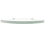 Vidaxl tagres d'angle 2 pcs et supports verre transparent 25x25 cm