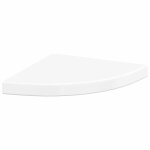 Vidaxl �tag�re d'angle flottante blanc brillant 35x35x3, 8 cm mdf