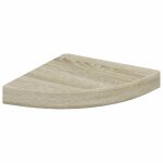 Vidaxl �tag�re d'angle flottante ch�ne 25x25x3, 8 cm mdf