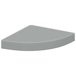 Vidaxl �tag�re d'angle flottante gris 25x25x3, 8 cm mdf