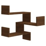 Vidaxl tagre d'angle murale chne marron 40x40x50 cm bois ingnierie