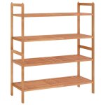Vidaxl Étagères à chaussures 2 pcs 69x27x41 cm bois massif de noyer Vidaxl Étagères à chaussures 2 pcs 69x27x41 cm bois massif de noyer