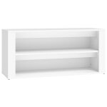 Vidaxl tagre  chaussures blanc 100x35x45 cm bois d'ingnierie
