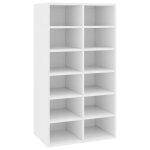 Vidaxl Étagère à chaussures blanc 54x34x100, 5 cm bois d'ingénierie Vidaxl Étagère à chaussures blanc 54x34x100, 5 cm bois d'ingénierie