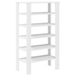 Vidaxl �tag�re � chaussures blanc 61x32x105 cm bois d'ing�nierie