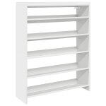 Vidaxl tagre  chaussures blanc 80x25x100 cm bois d'ingnierie