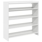 Vidaxl Étagère à chaussures blanc 80x25x81 cm bois d'ingénierie Vidaxl Étagère à chaussures blanc 80x25x81 cm bois d'ingénierie