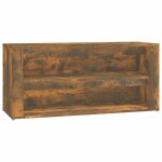 Vidaxl �tag�re � chaussures ch�ne fum� 100x35x45 cm bois d'ing�nierie