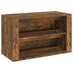 Vidaxl �tag�re � chaussures ch�ne fum� 75x35x45 cm bois d'ing�nierie