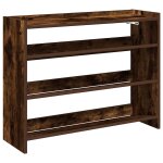 Vidaxl tagre  chaussures chne fum 80x25x62 cm bois d'ingnierie