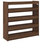 Vidaxl tagre  chaussures chne marron 80x25x81 cm bois ingnierie