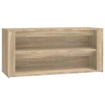 Vidaxl Étagère à chaussures chêne sonoma 100x35x45cm bois d'ingénierie Vidaxl Étagère à chaussures chêne sonoma 100x35x45cm bois d'ingénierie
