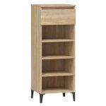 Vidaxl tagre  chaussures chne sonoma 40x36x105cm bois d'ingnierie