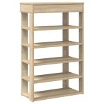 Vidaxl �tag�re � chaussures ch�ne sonoma 60x30x98 cm bois d'ing�nierie