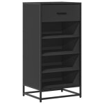 Vidaxl tagre  chaussures noir 48x38x97, 5 cm bois d'ingnierie